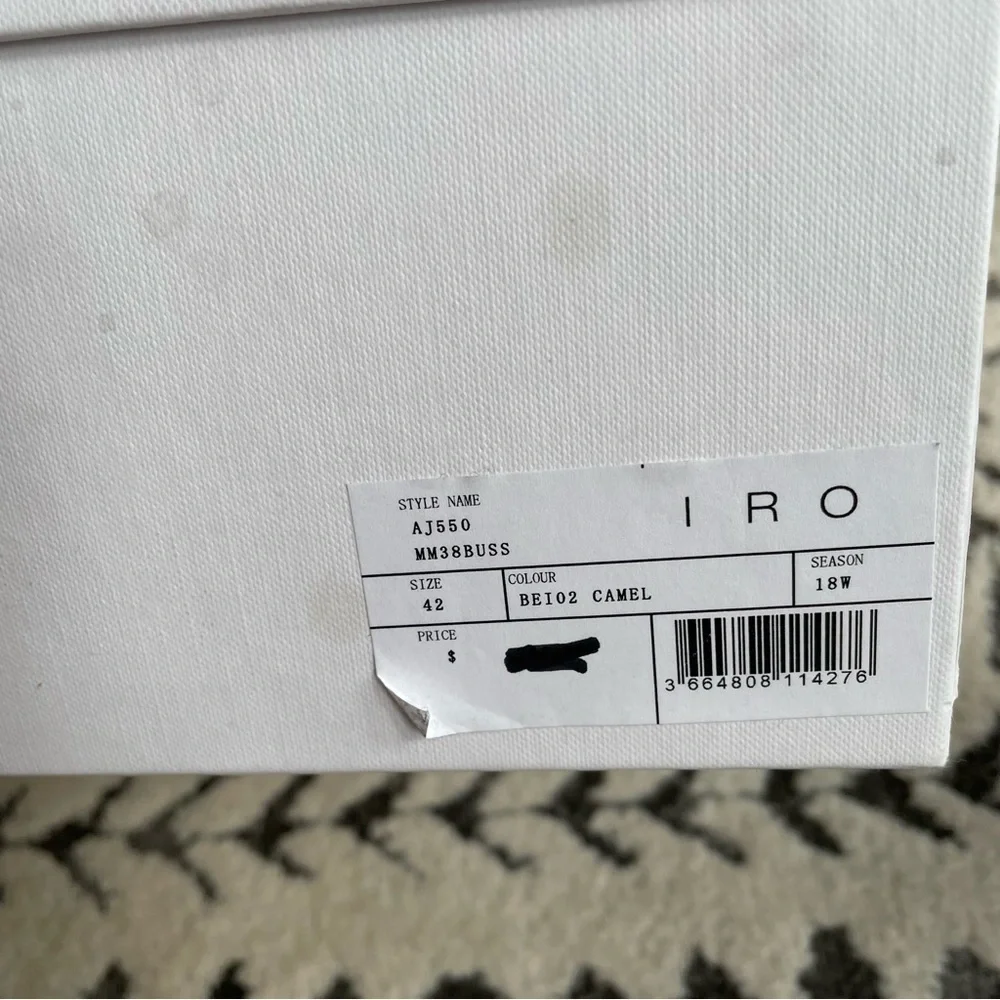 IRO Men’s Chelsea Boots in Camel Size 42 EUR Like New - Picture 12 of 15